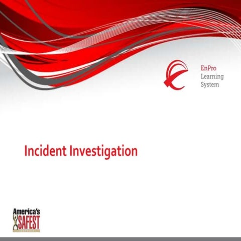 Incident Investigation Safety Training 2015