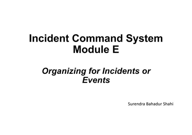 Incident Command System In Disaster Management Pdf Incident Command System In Disaster Management Pdf