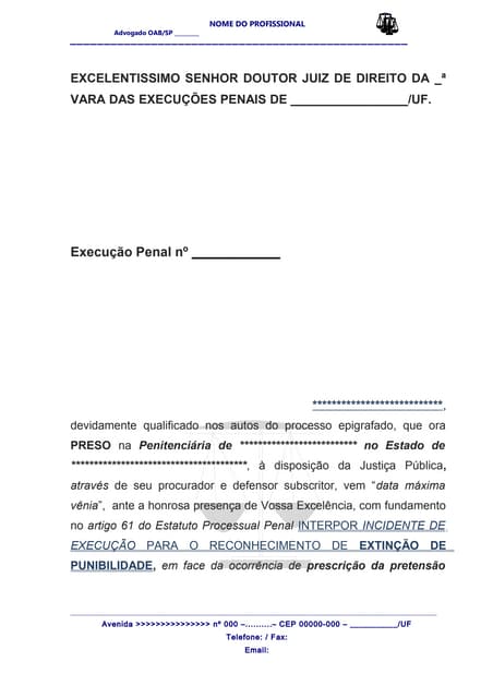 Incidente de Execução Penal | DOC