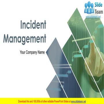 Incident Management PowerPoint Presentation Slides