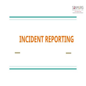 INCIDENT REPORTING.pptx  Safety Awareness Program