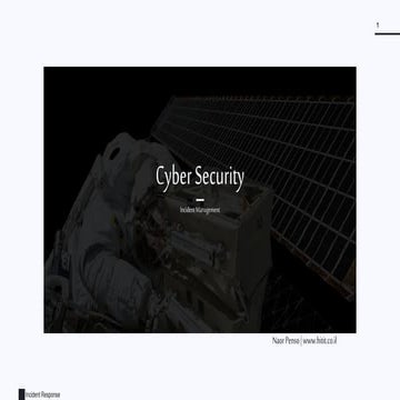 Cybersecurity Crisis Management Introduction