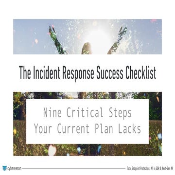 The Incident Response Checklist - 9 Steps Your Current Plan Lacks