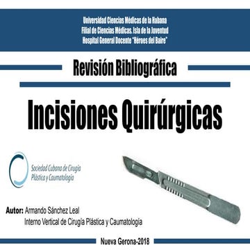 Incisiones qx final | PPTX