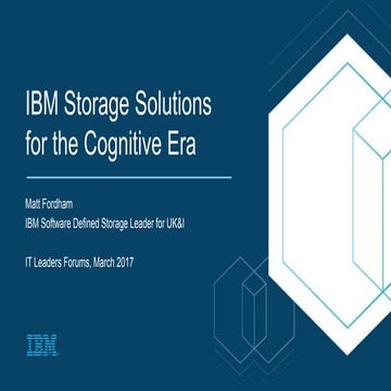 IBM Storage at the Incisive Media, IT Leaders Forum with Computing.co.uk