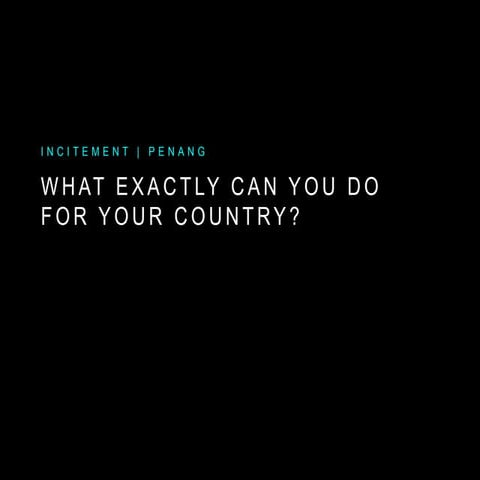 What exactly can you do for your country?