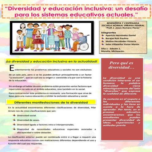 DIVERSIDAD Y EDUCACIÓN INCLUSIVA | PDF