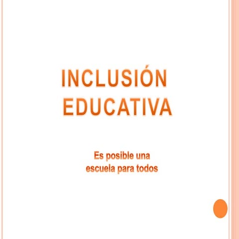 Inclusión educativa