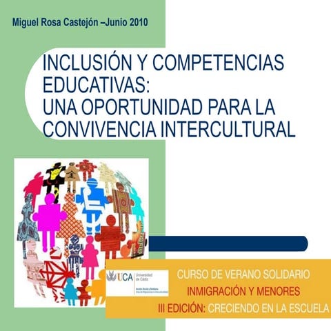 Inclusión y competencias educativas una oportunidad para la convivencia intercultural