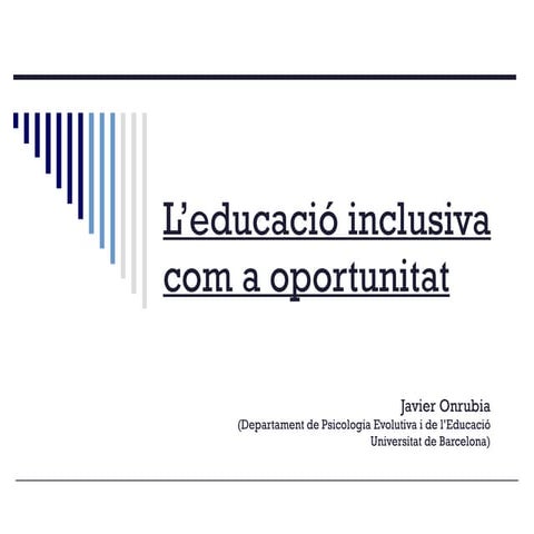 L’educació inclusiva 