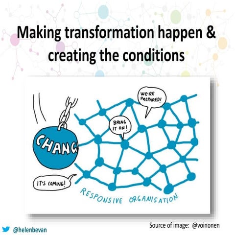 Making transformation happen & creating the conditions