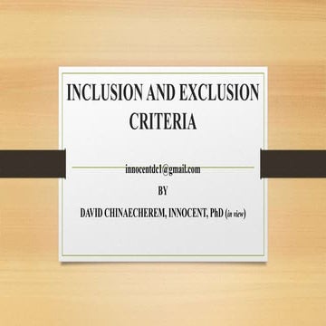 INCLUSION AND EXCLUSION CRITERIA session ACRM.pptx