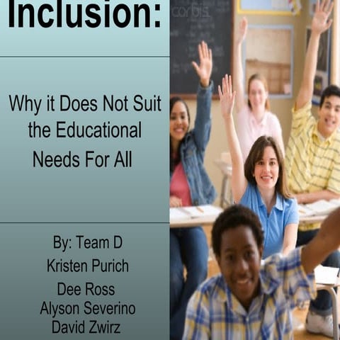 Cons of Inclusion Education