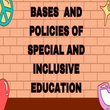 Foundations and Policies of Special and Inclusive Education ...