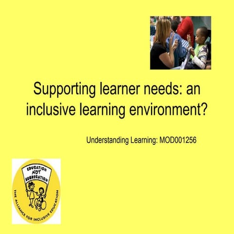 Inclusive-Learning Strategies for children with SEN needs