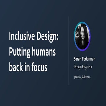 Inclusive Design: Putting Humans Back In Focus