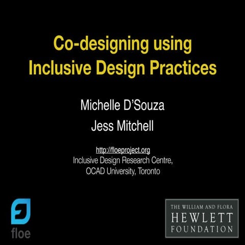 Inclusive design (oe global action lab) | PDF