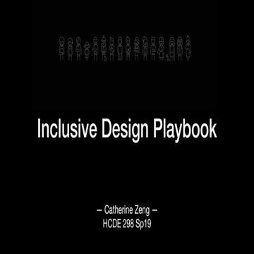 Inclusive design playbook