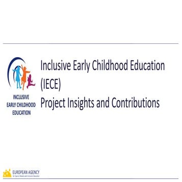 Inclusive Early Childhood Education project