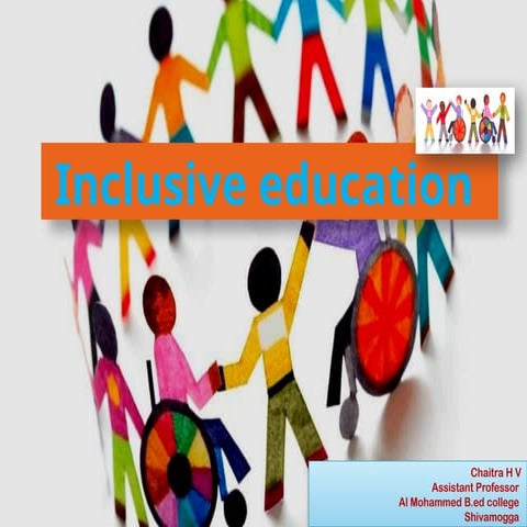 lnclusive education in B.ed course presentation