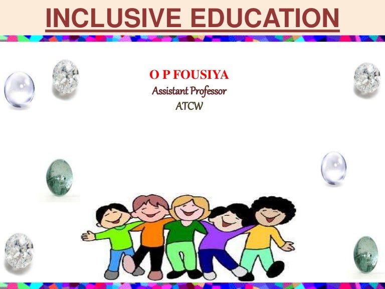 Inclusive Education For Bed Paper 13