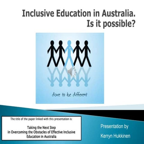 Inclusive Education in Australia. Is it possible?