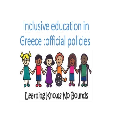 Inclusive education in greece
