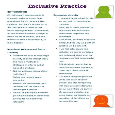 Inclusive practice