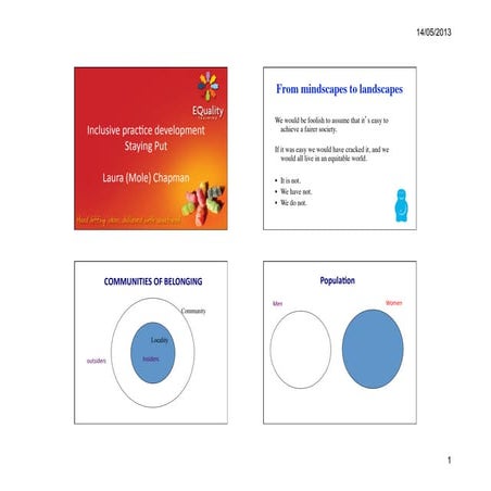 Inclusive practice development staying put 15 may