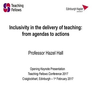 Inclusivity in the delivery of teac...