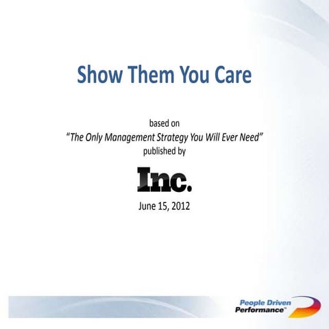 Inc magazine on mgmt strategy 6.12