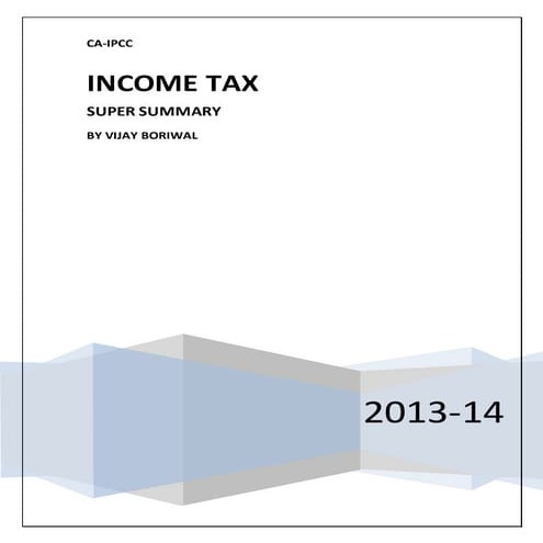 Income tax-summary