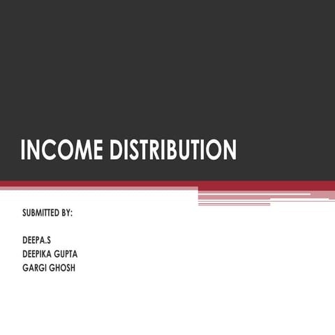 Income distribution