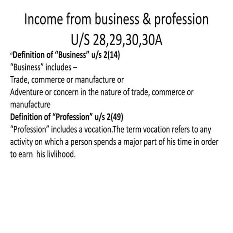 Income from business & profession U.ppt