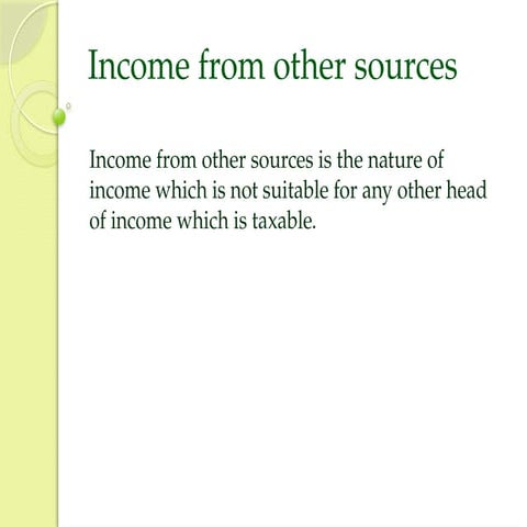 Income from other sources | PPTX