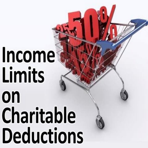Income limitations on charitable deductions