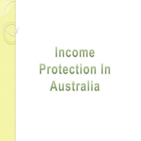 Income protection in australia