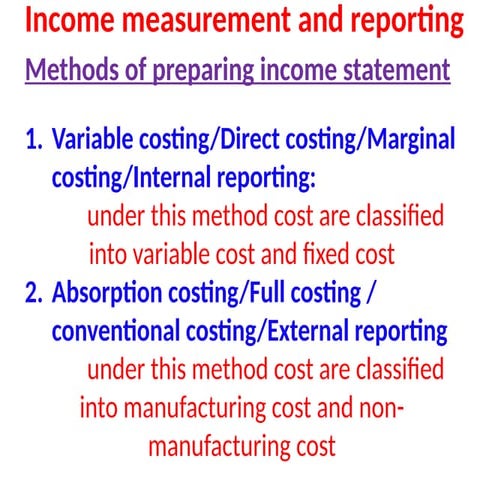 Income statement account. Cost accounting | PPTX