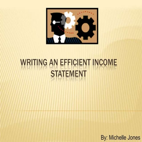 Income  Statement Slideshow