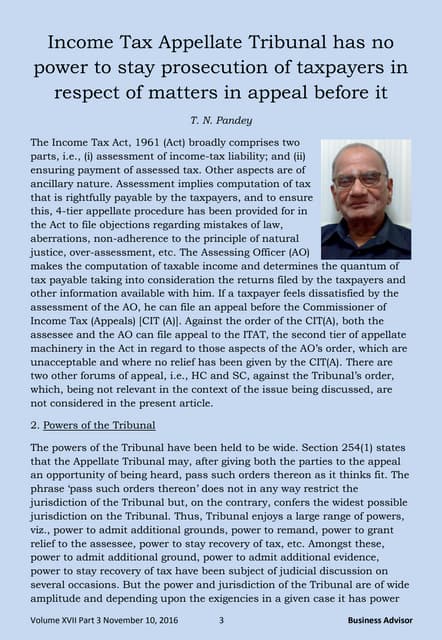 Income Tax Appellate Tribunal has n...