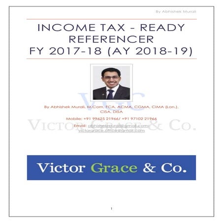 Income tax quick referencer ay 18 19