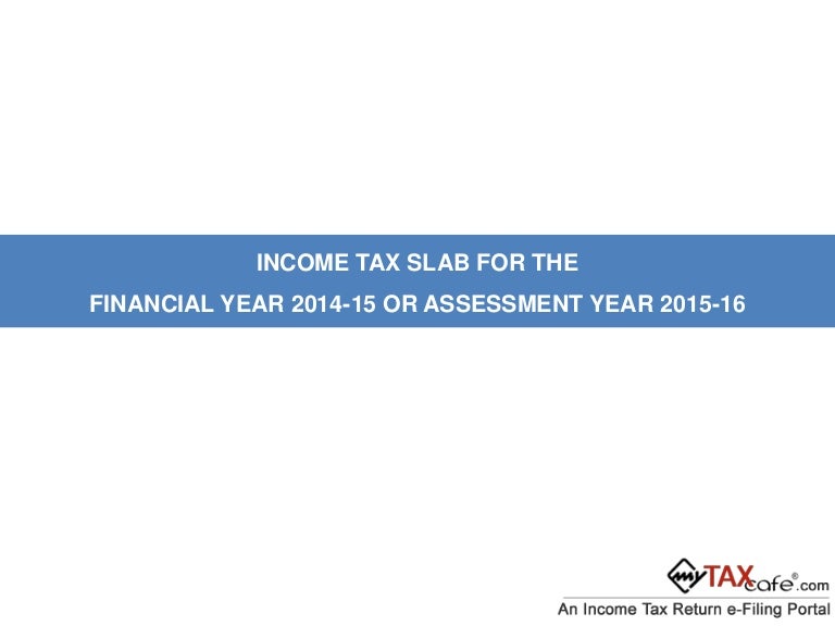 Tax Chart 2014 15