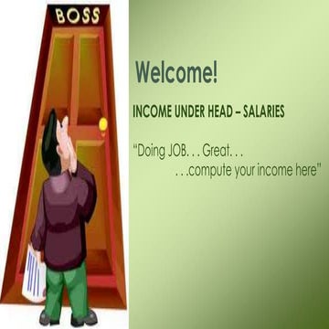 Income under head salaries