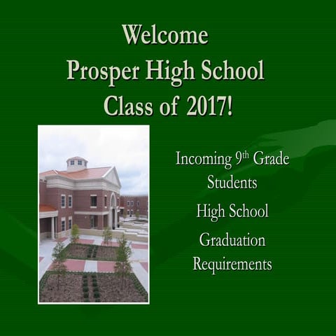 Incoming 9th grade presentation ppt2013