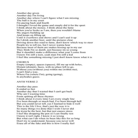 the lyrics to the song incomplet by conor maynard and anth | DOC