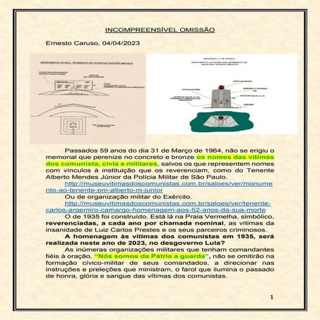 INCOMPREENSÍVEL OMISSÃO - 60 anos.  É IMPORTANTE QUE RETRANSMITAM!!