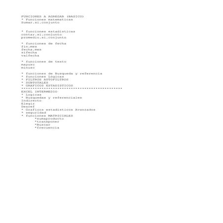 Incoorporacion de contenidos al syllabus