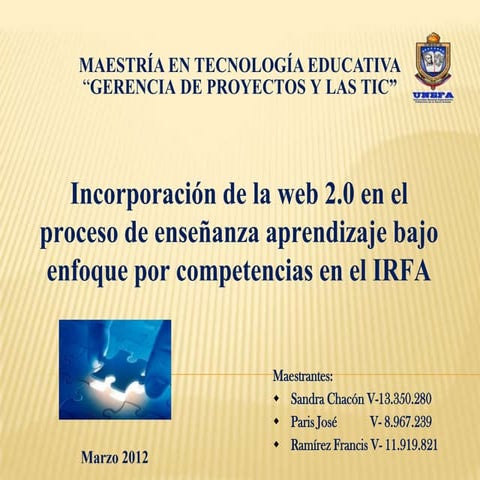 Incorporación de la web 2.0 en el proceso de enseñanza aprendizaje bajo enfoq...