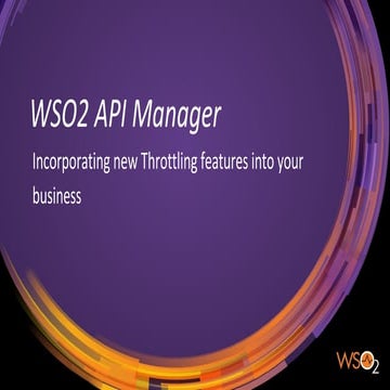 Webinar: Incorporating New Throttling Features into Your Business