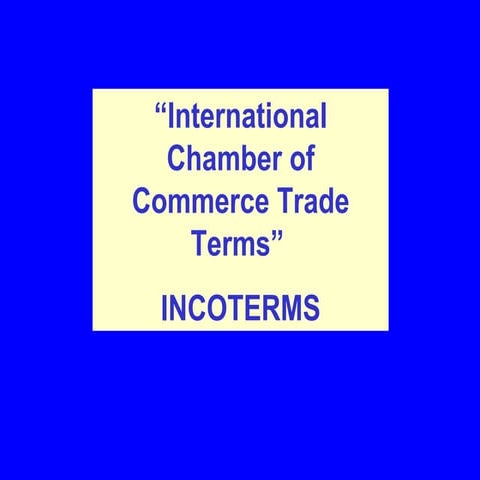 Incoterms | PPT